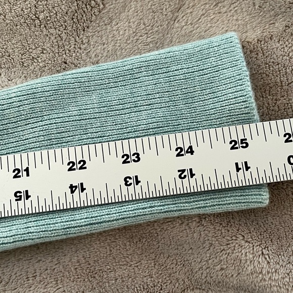 Truth by Republic Textured Wool Blend Aqua Ribbed Knit Long Sleeve Sweater Small - Picture 15 of 16